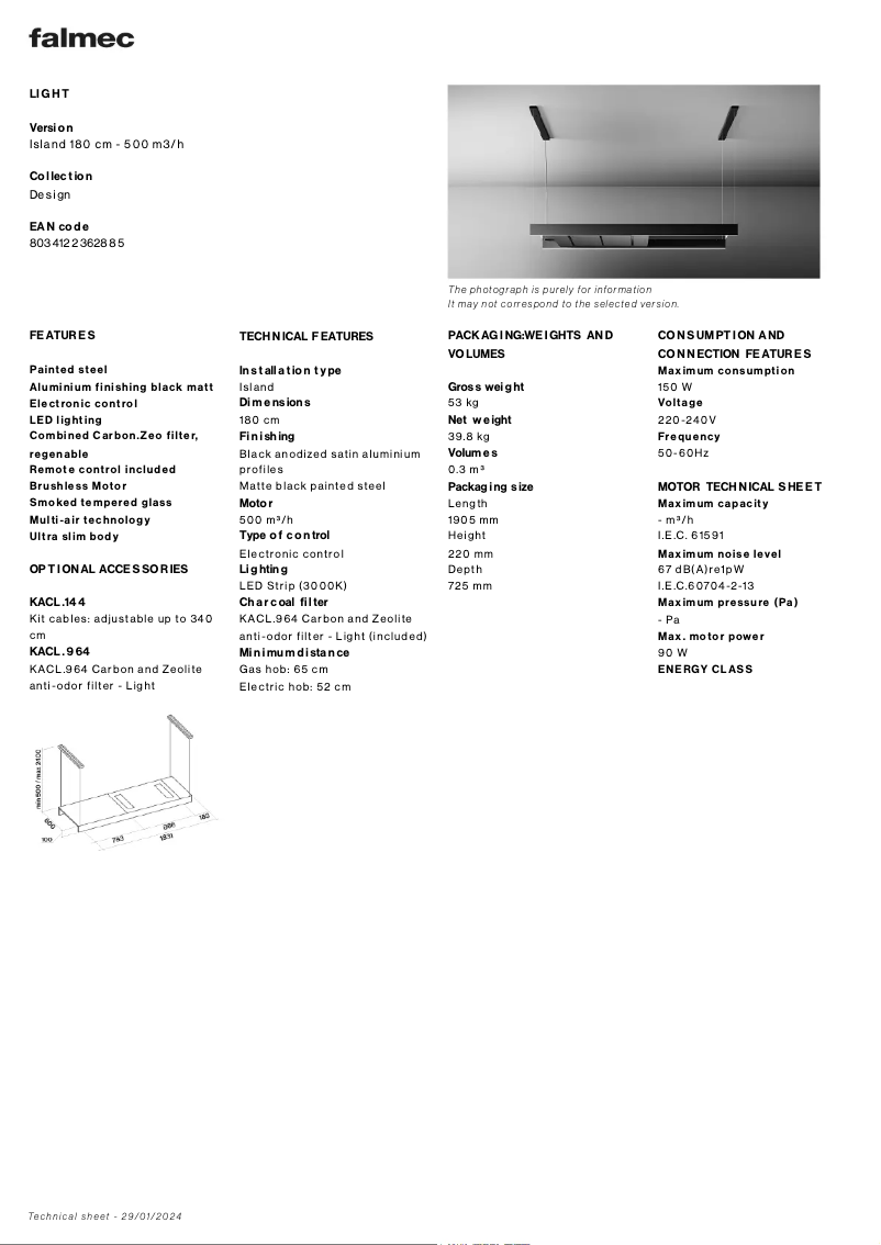 First page image of the manual for Light