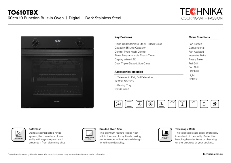 Image de la première page du manuel de l'appareil TO610TBX