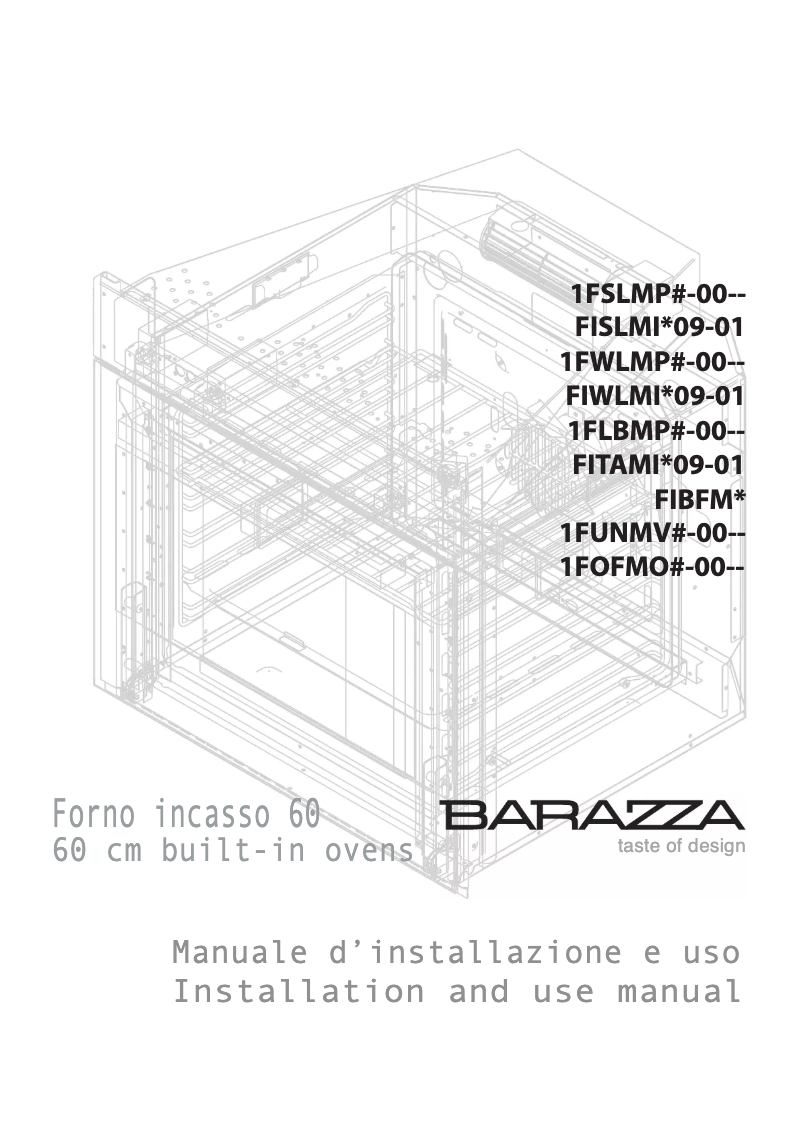 Page 1 of the manual User Manual Barazza Tao
