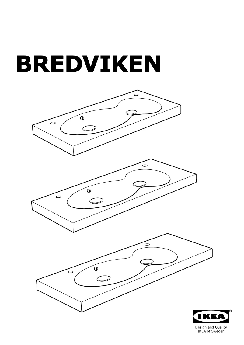 First page image of the manual for BREDVIKEN