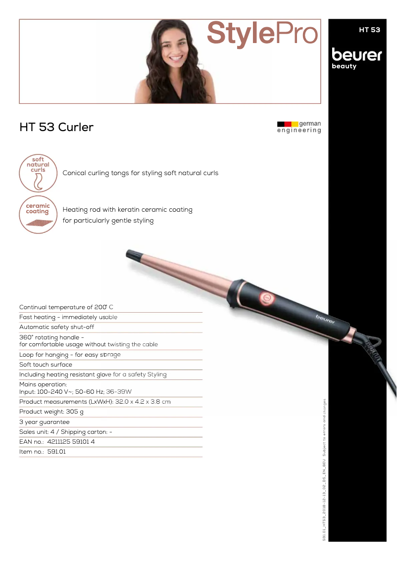First page image of the manual for HT 53