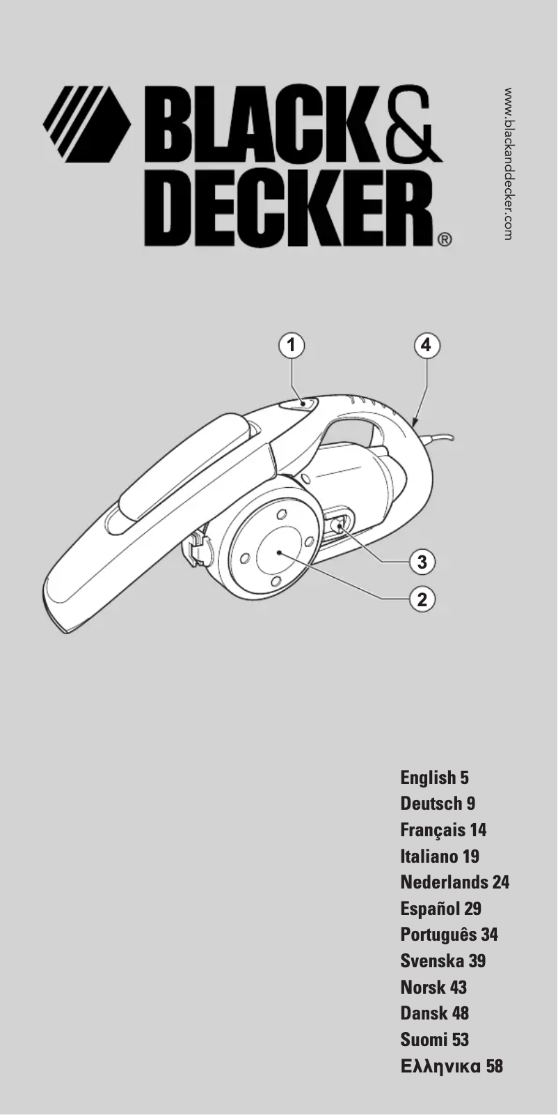 First page image of the manual for VH900