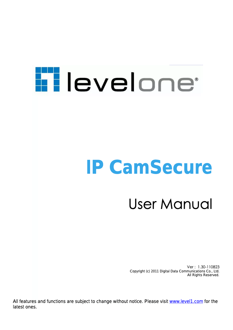 First page image of the manual for FCS-9425