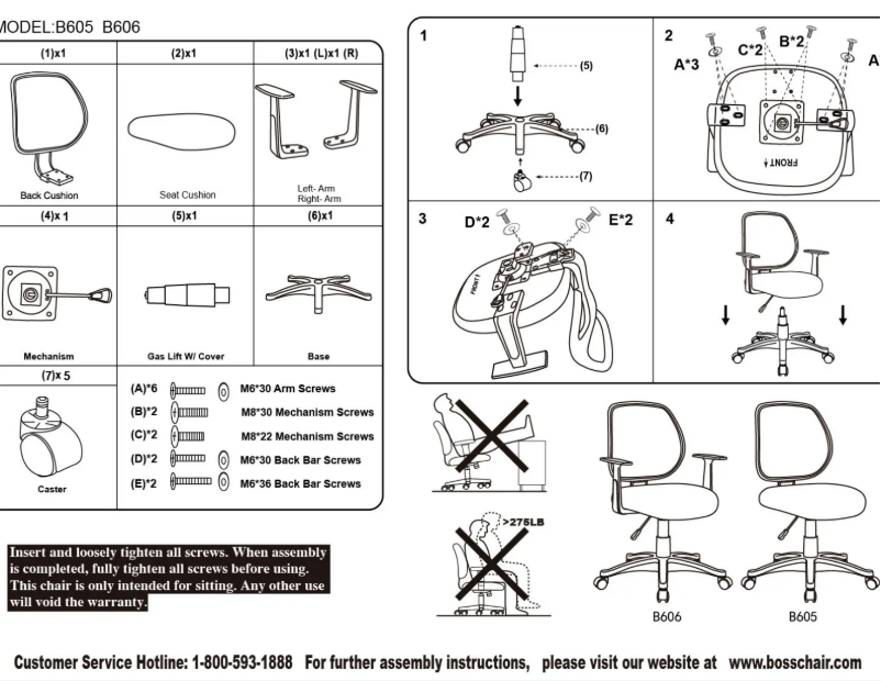 First page image of the manual for B8999
