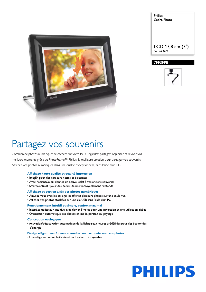 First page image of the manual for 7FF3FPB