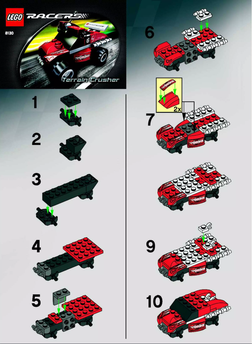 Page 1 of the manual User Manual Lego Racers 8130