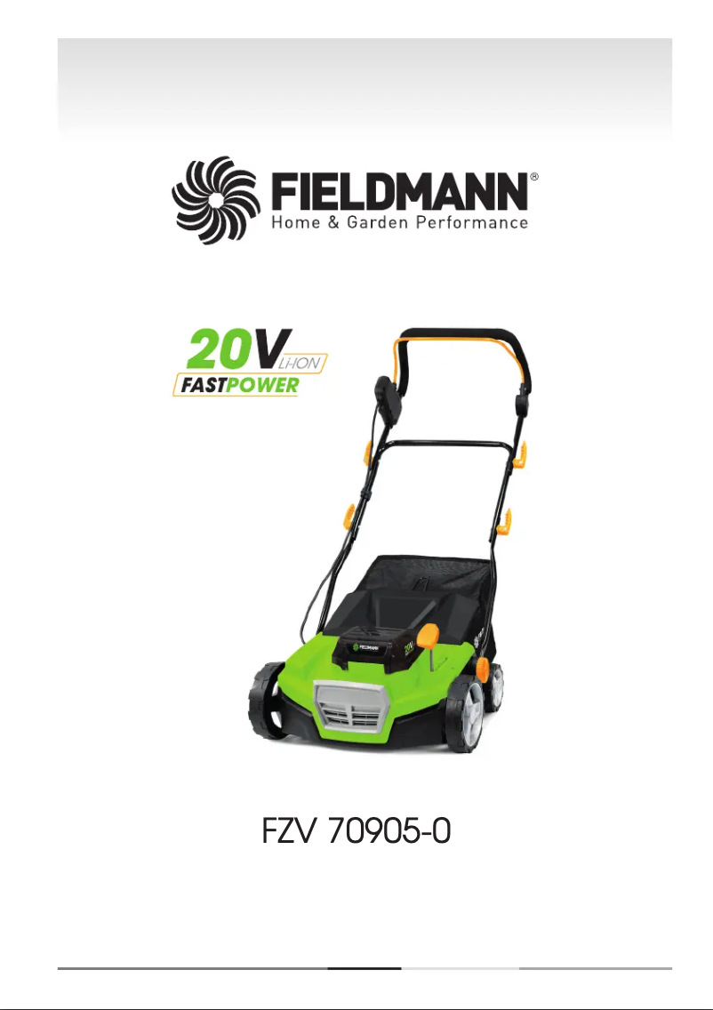 Page 1 of the manual User Manual Fieldmann FZV 70905-0