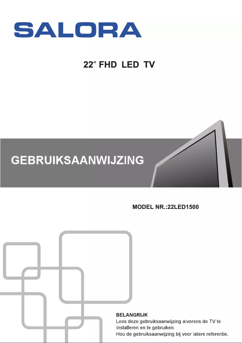 First page image of the manual for 22LED1500