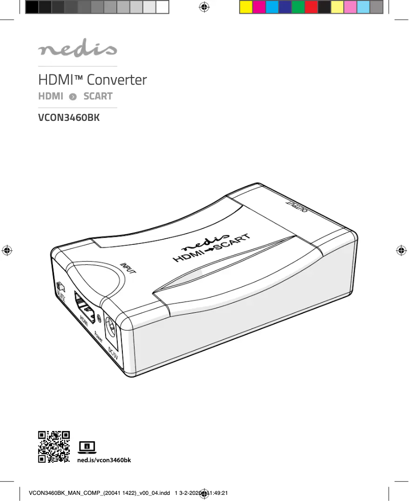 First page image of the manual for VCON3460BK