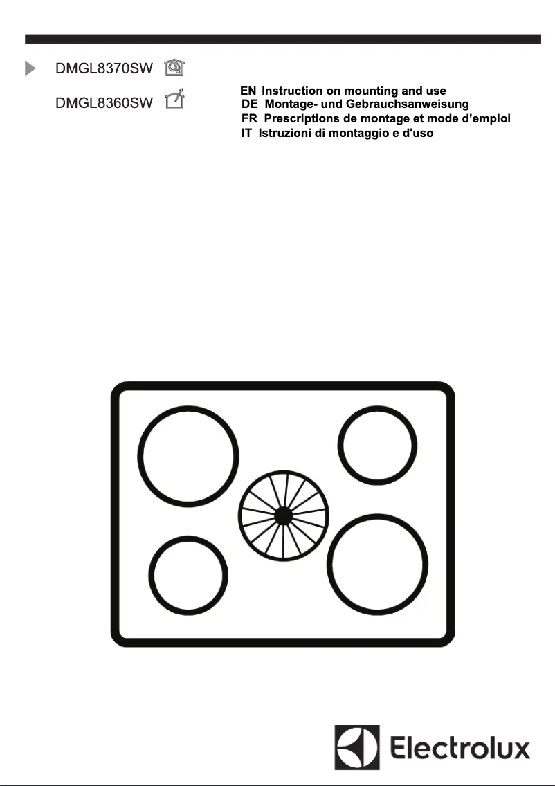 Page 1 of the manual User Manual Electrolux DMGL8360SW