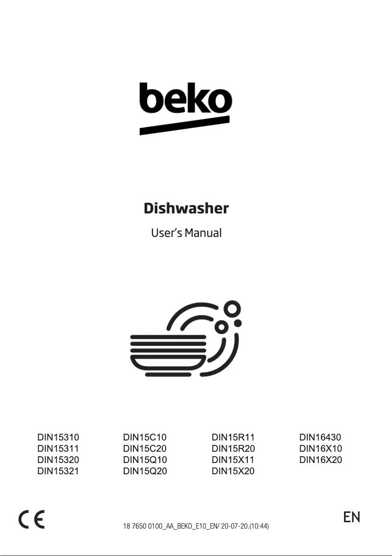 First page image of the manual for DIN16X20