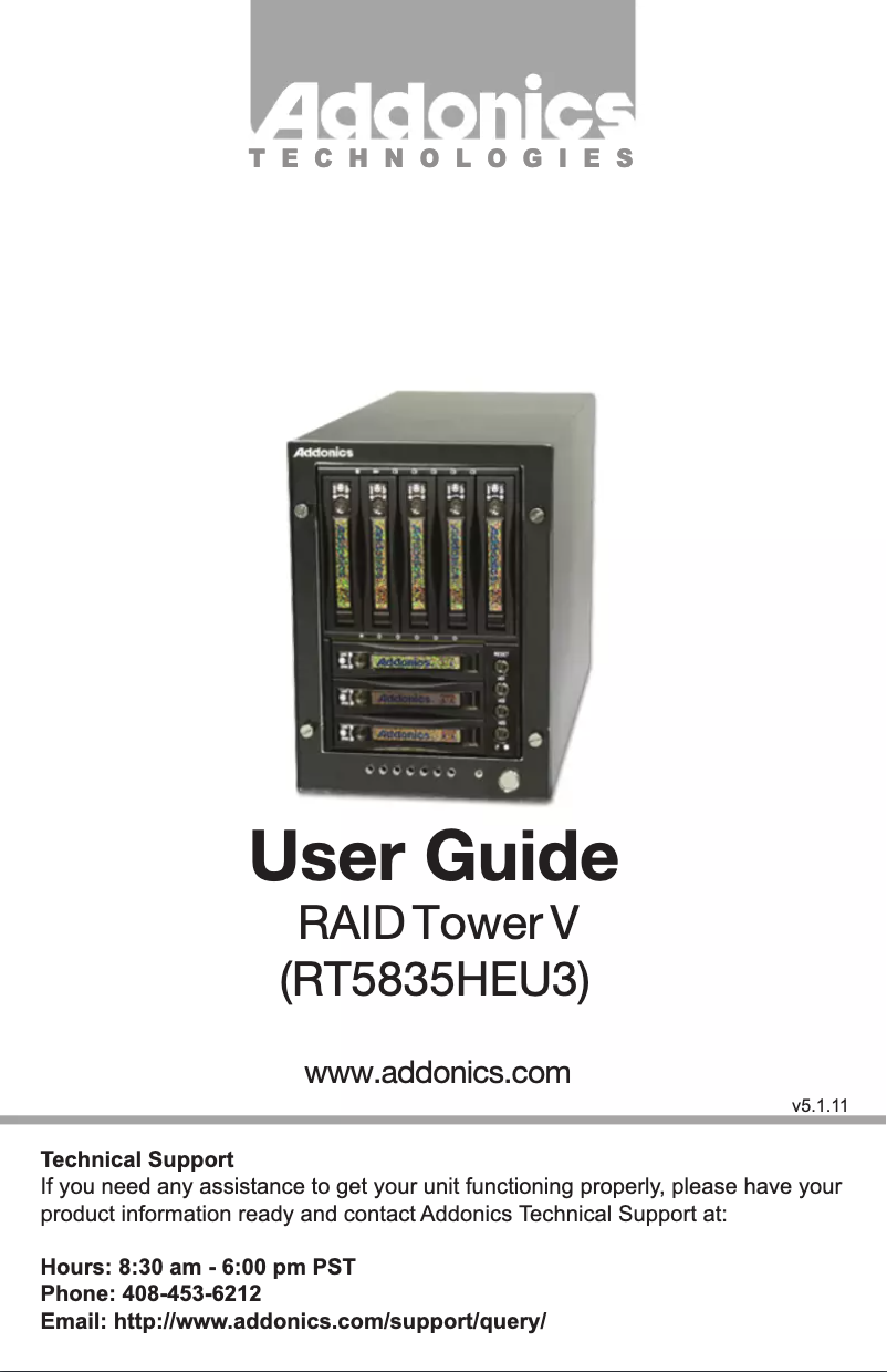 First page image of the manual for RT5835HEU3
