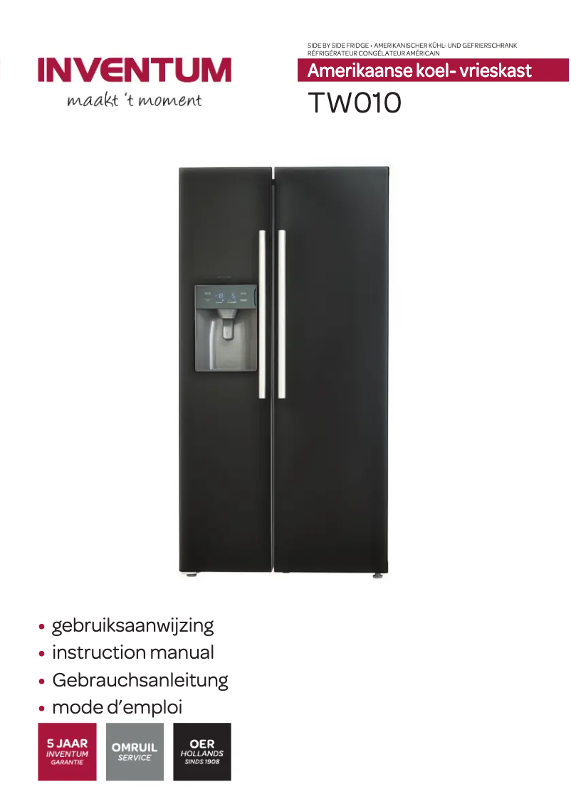 First page image of the manual for TW010