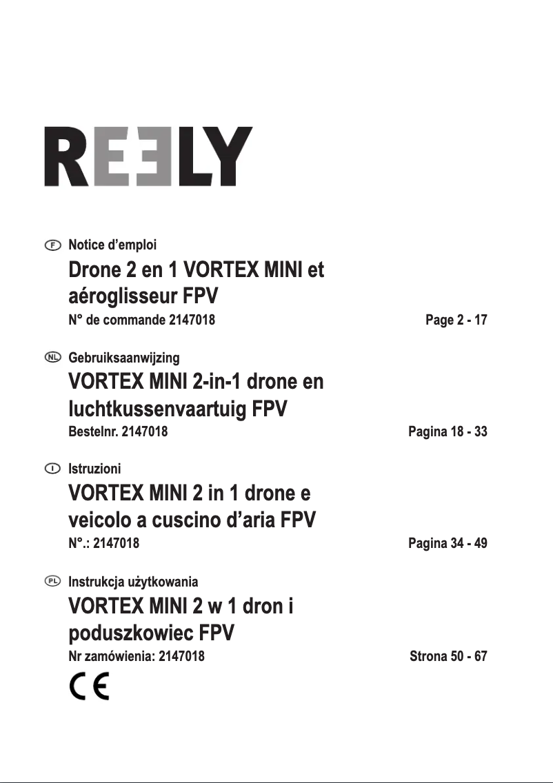 First page image of the manual for Vortex Mini 2