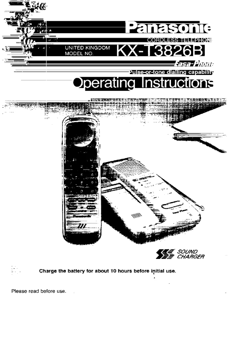 First page image of the manual for KX-T3836BE