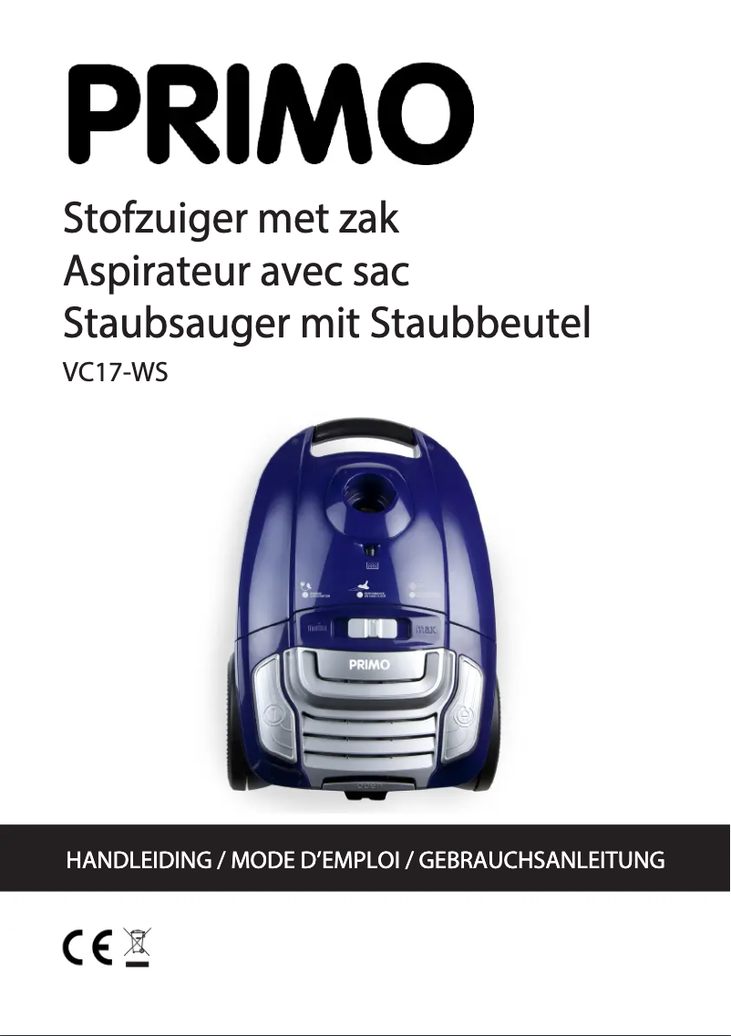 Page 1 of the manual User Manual Primo VC17-WS