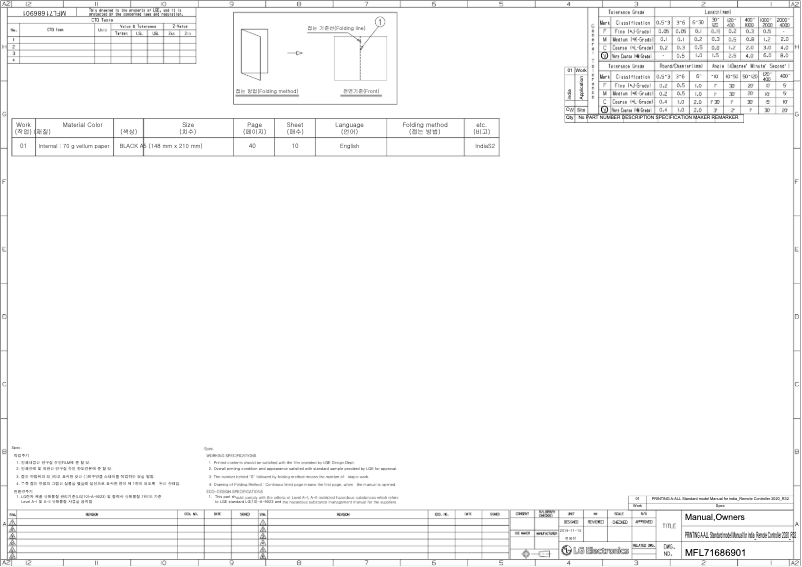 Page 1 of the manual User Manual LG LSNQ18HNZA