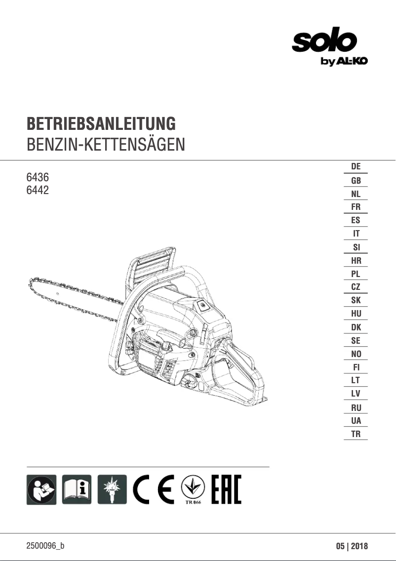 Image de la première page du manuel de l'appareil 6442
