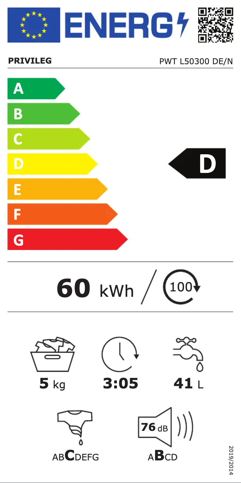 First page image of the manual for PWT L50300 DE/N