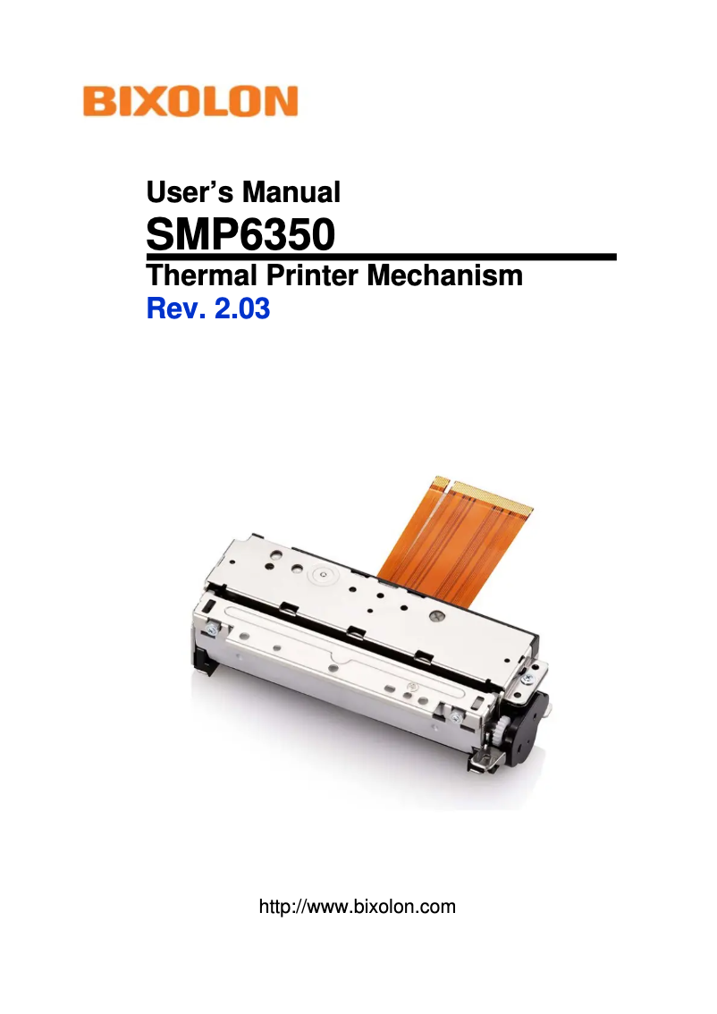 First page image of the manual for SMP6350