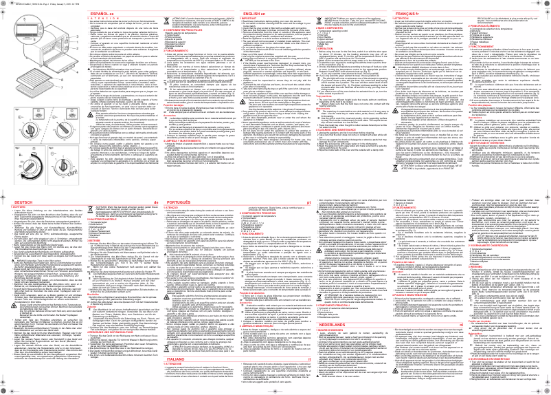 First page image of the manual for HO6010