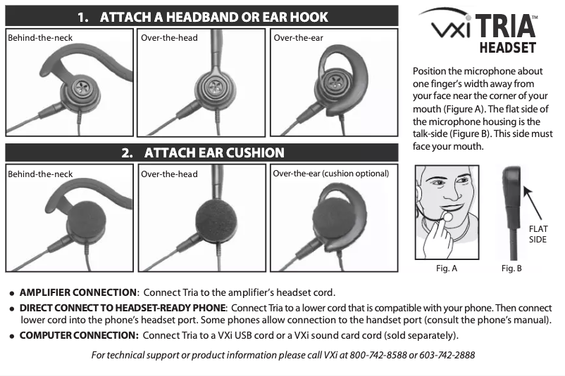 Page 1 of the manual User Manual VXi Tria G