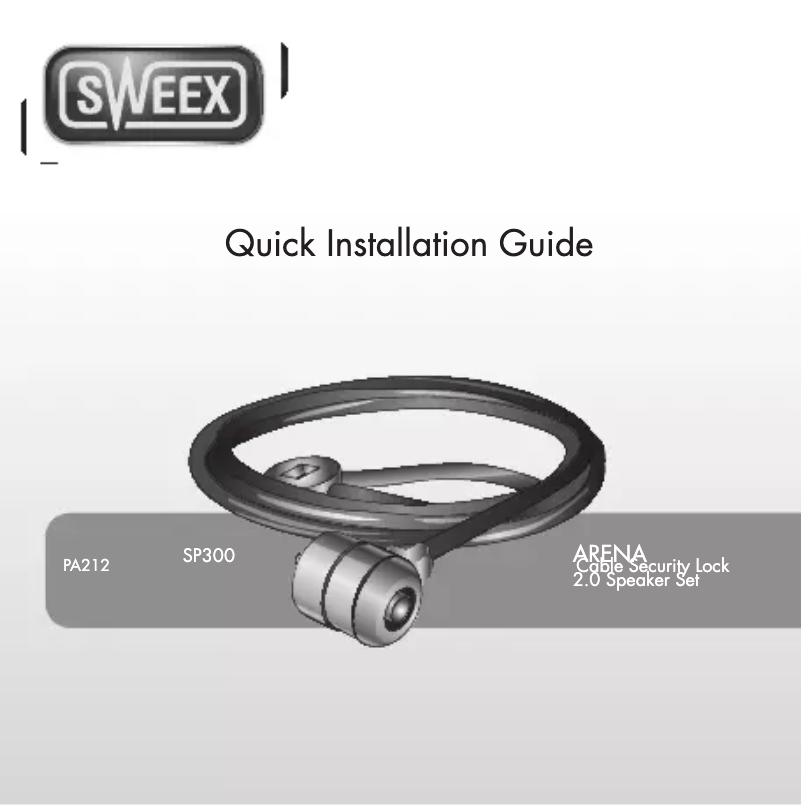Page 1 of the manual User Manual Sweex PA212