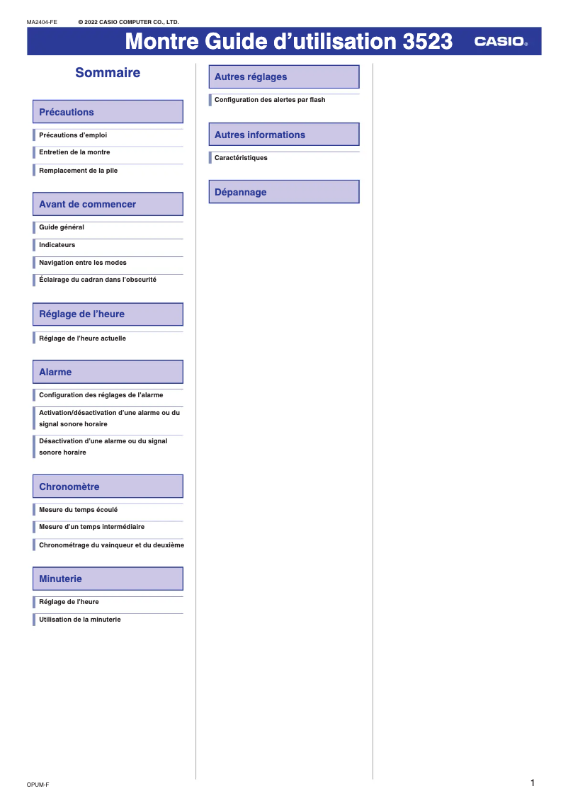 First page image of the manual for G-Shock GMD-S6900