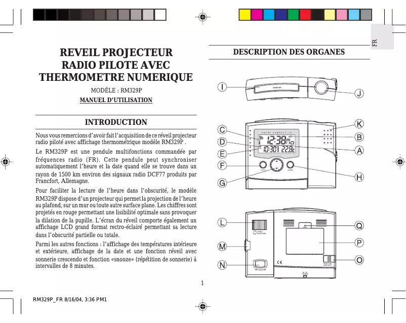 First page image of the manual for RM329P
