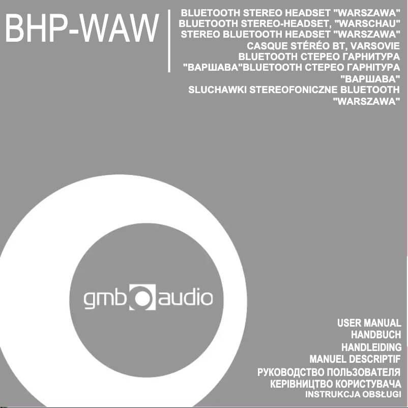 First page image of the manual for Warszawa BHP-WAW