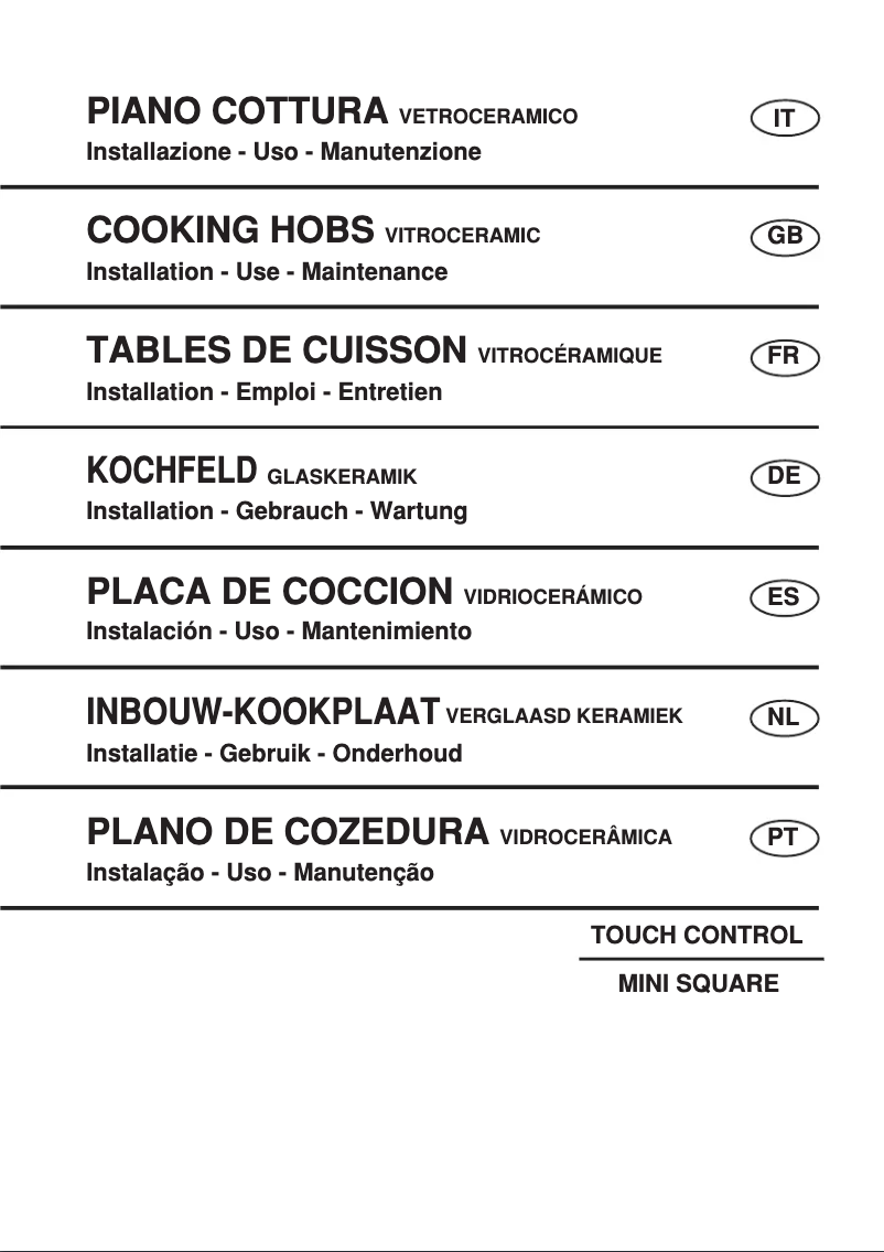 First page image of the manual for MKK-605IX