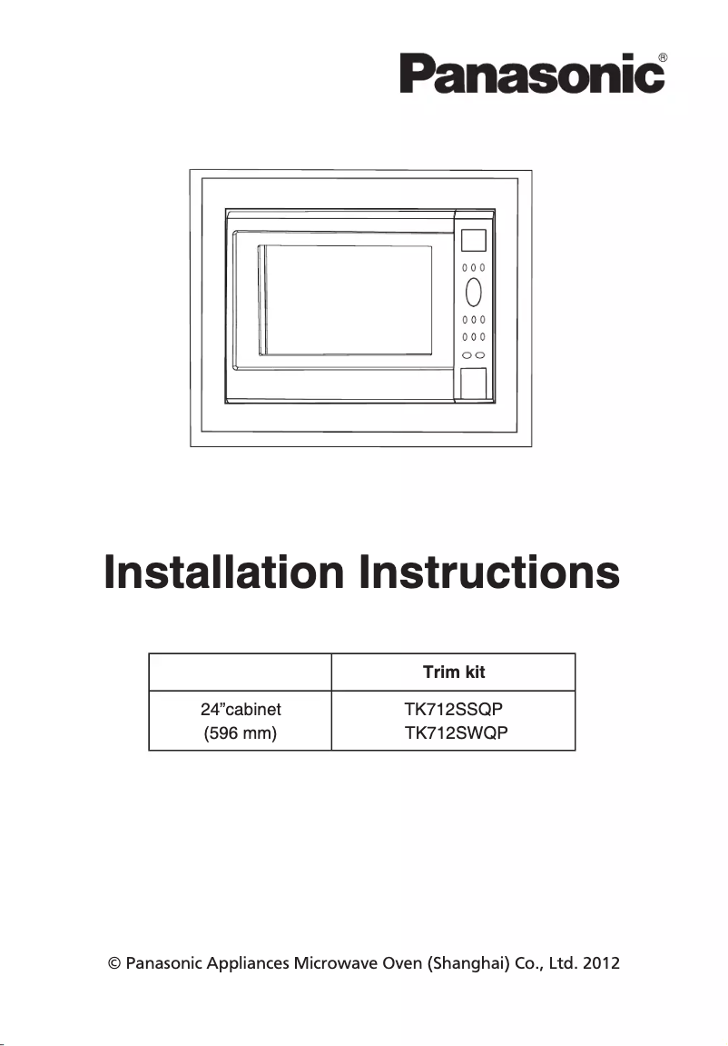 First page image of the manual for NN-ST780W