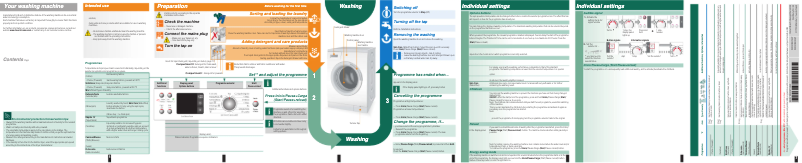 First page image of the manual for WAS28429EP