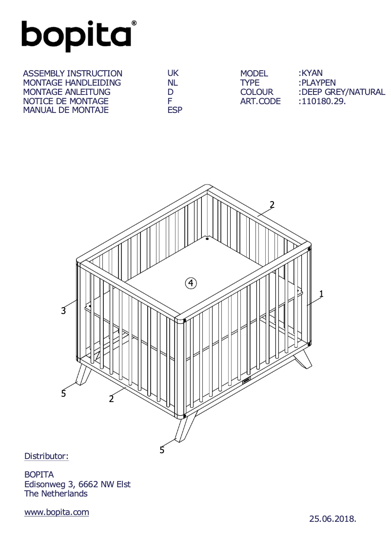 Page 1 of the manual User Manual Bopita Kyan