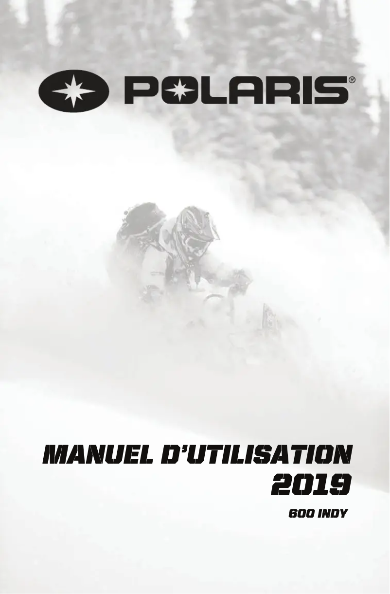 First page image of the manual for 600 Indy 121 (2019)