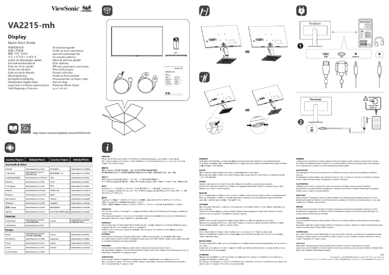 Image de la première page du manuel de l'appareil VA2215-MH