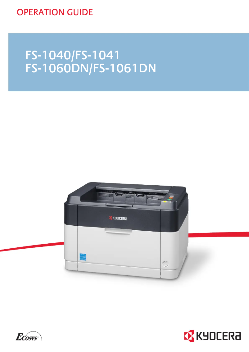 First page image of the manual for Ecosys FS-1061DN