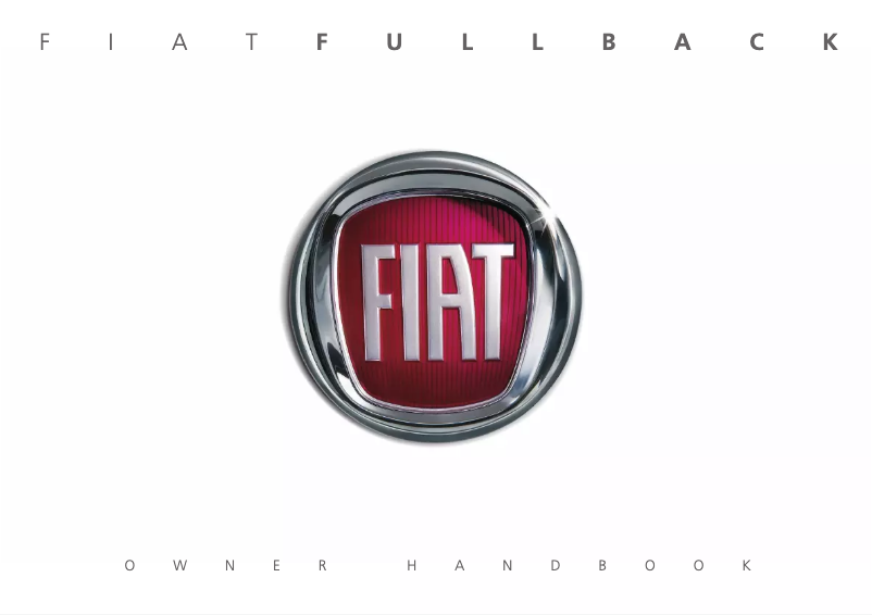 Page 1 of the manual User Manual Fiat Fullback (2017)