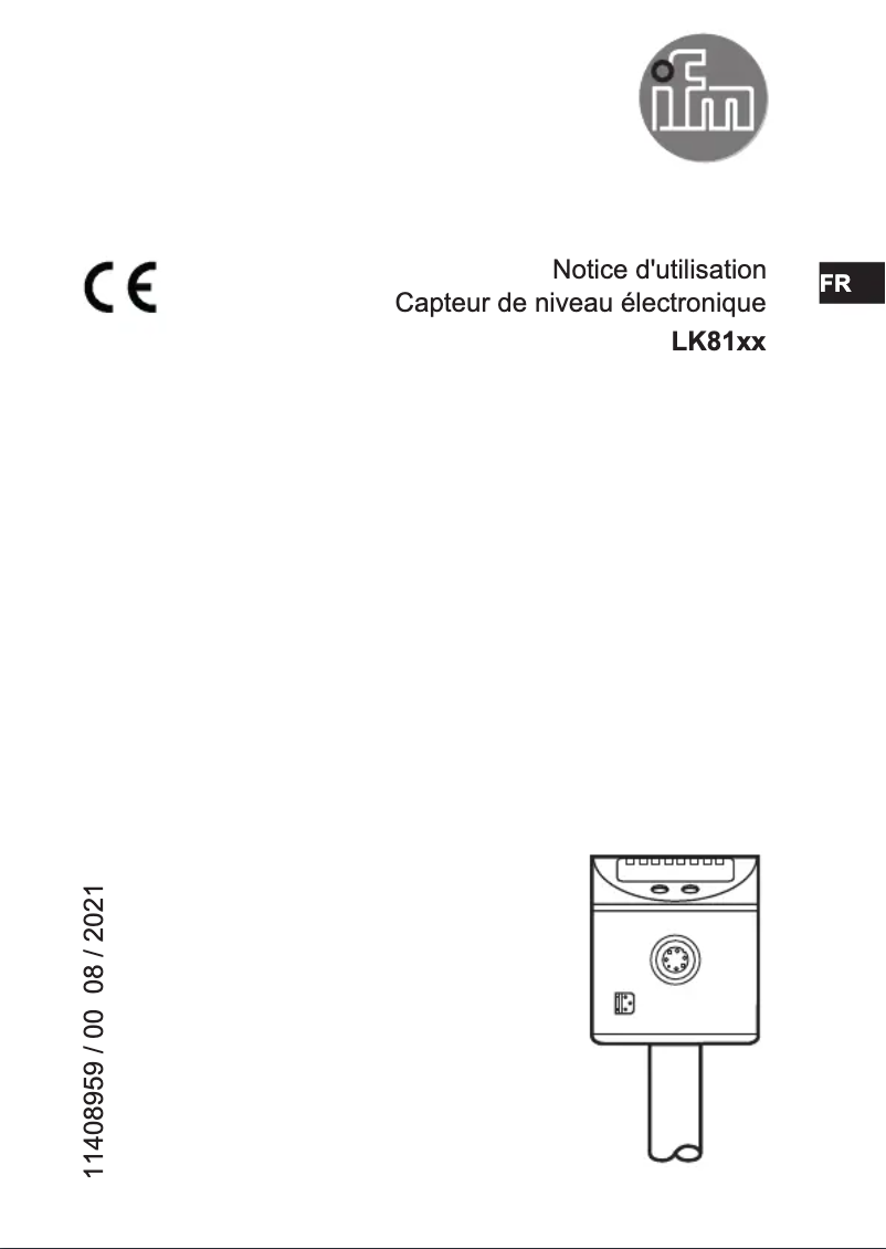 Page 1 of the manual User Manual IFM LK8122