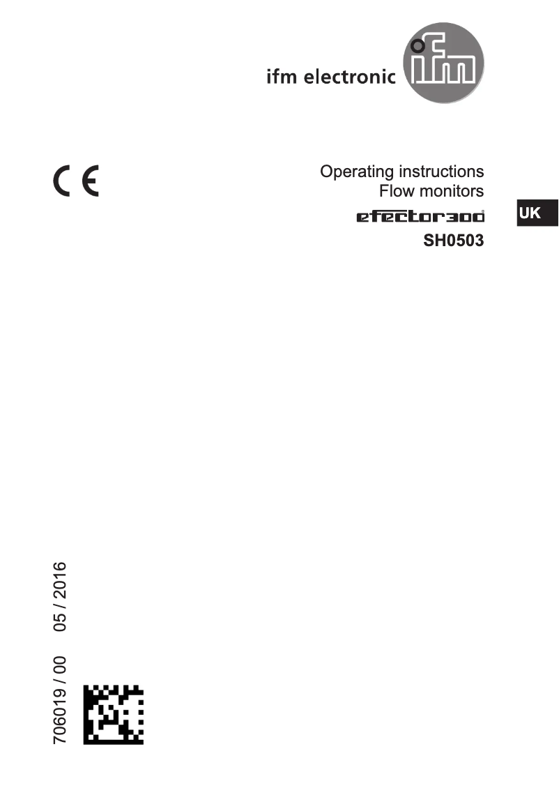 First page image of the manual for SH0503