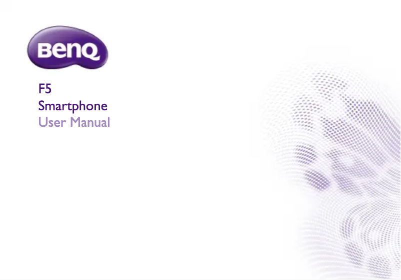 Page 1 de la notice Manuel utilisateur BenQ F5