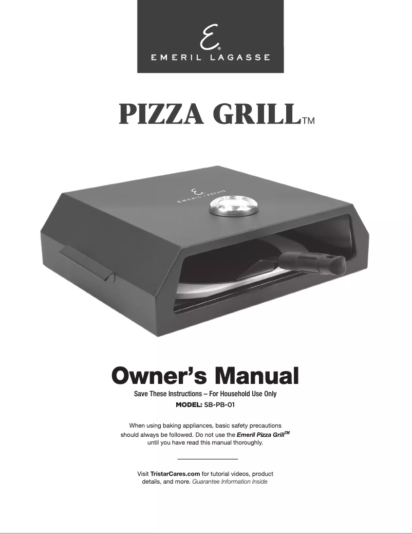 First page image of the manual for SB-PB-01