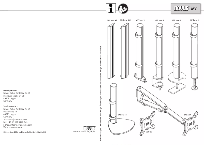 First page image of the manual for MY Twin Fix D