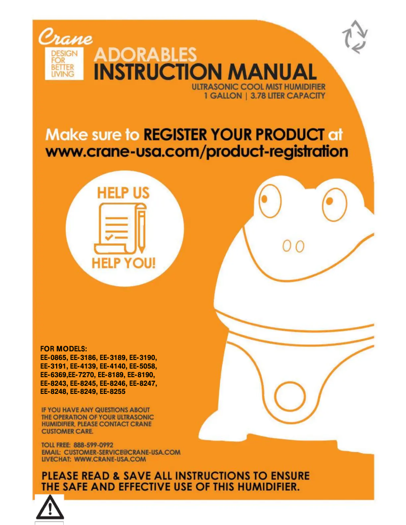 First page image of the manual for EE-7272