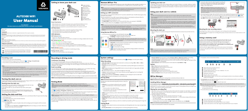 First page image of the manual for AUTO300 WIFI