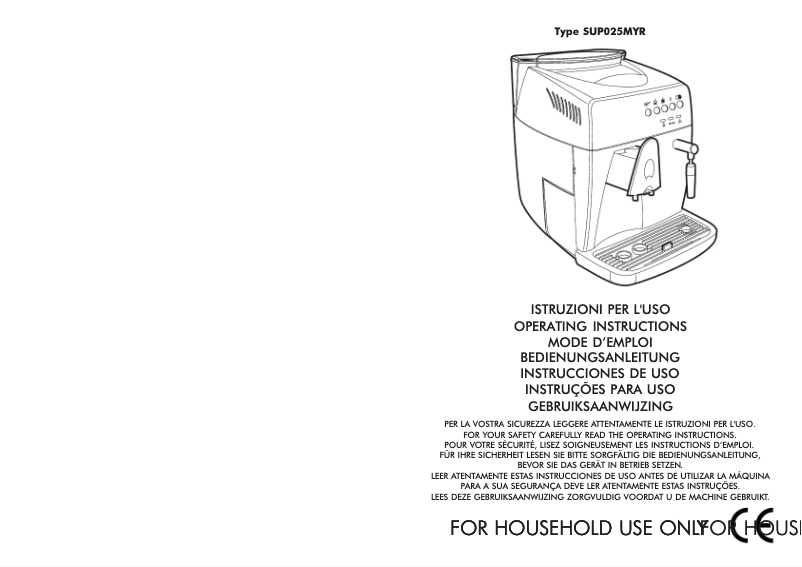 First page image of the manual for Divina Deluxe SUP025MYR