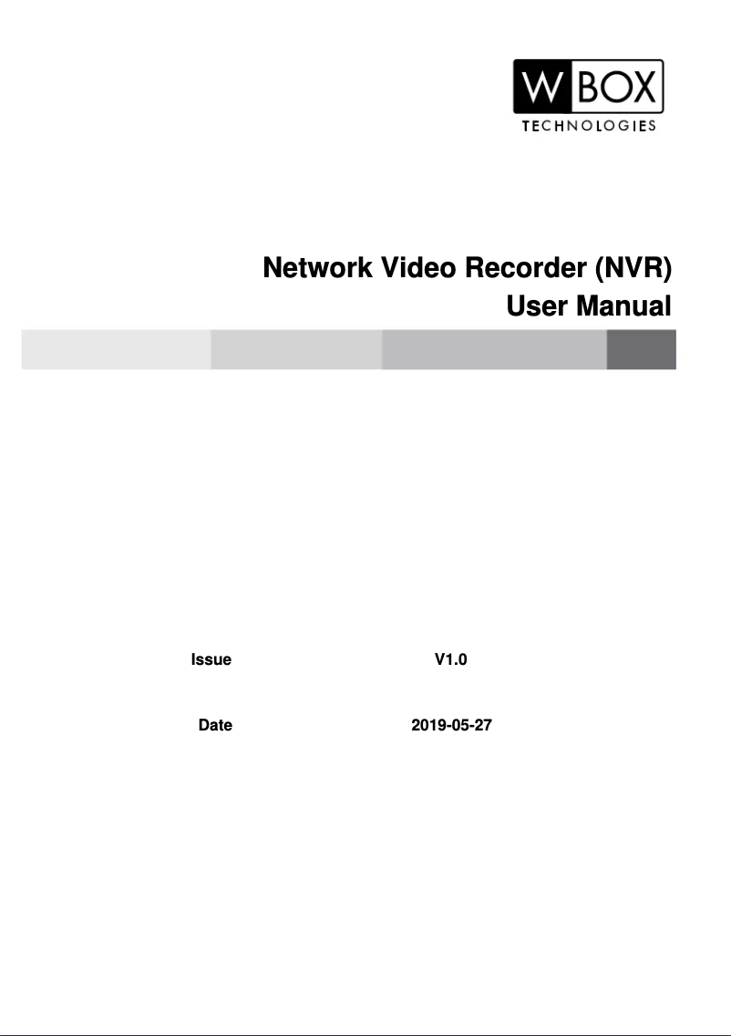 Image de la première page du manuel de l'appareil 0E-4CHNVR2TB