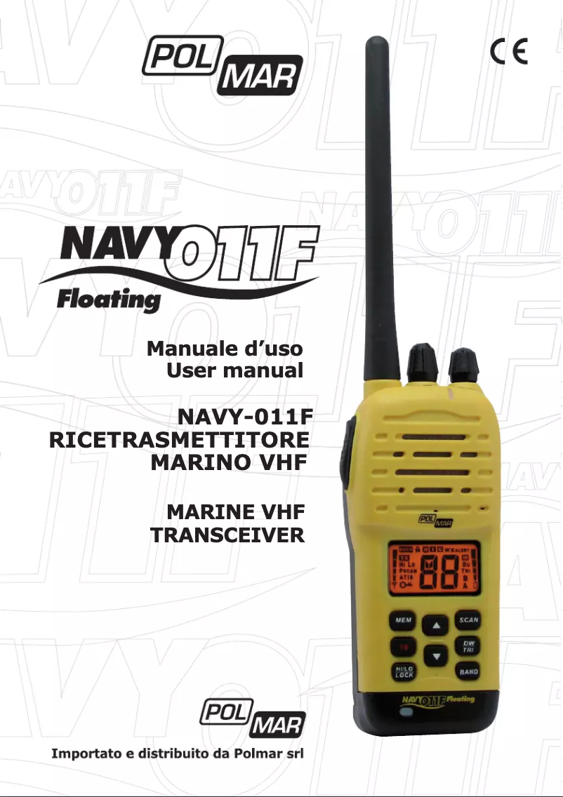 Page 1 of the manual User Manual Polmar Navy 011F