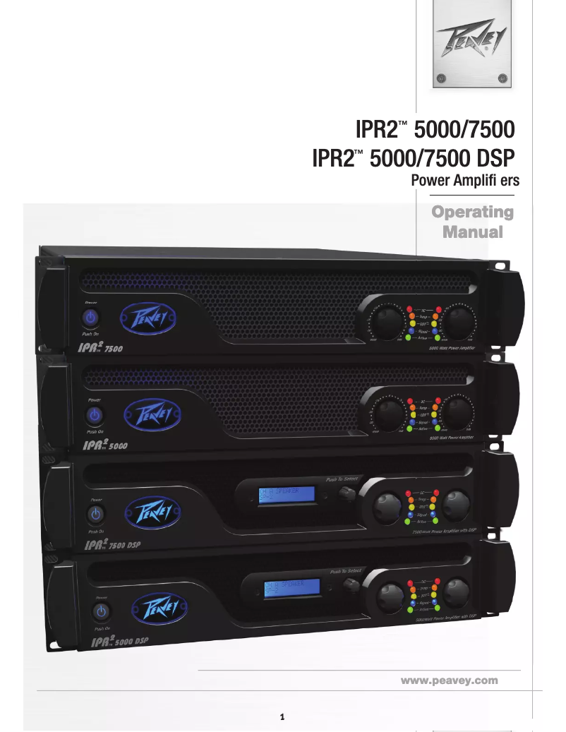 First page image of the manual for 7500 DSP