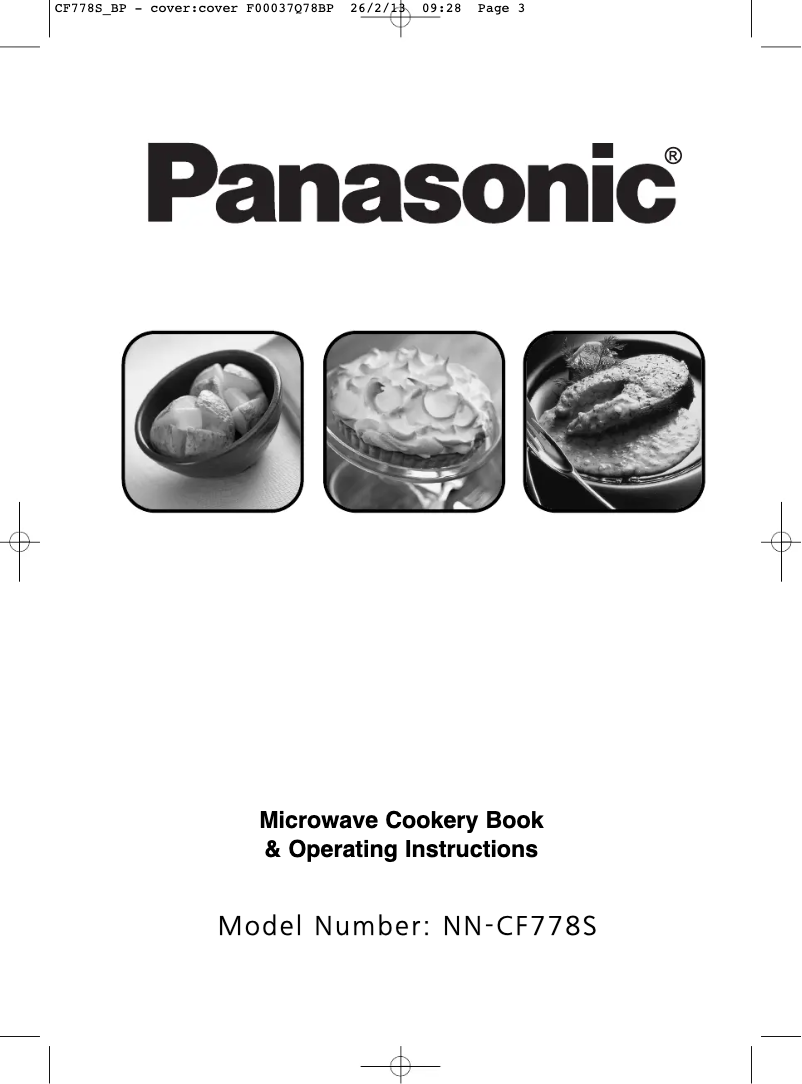 Page 1 of the manual User Manual Panasonic NN-CF778